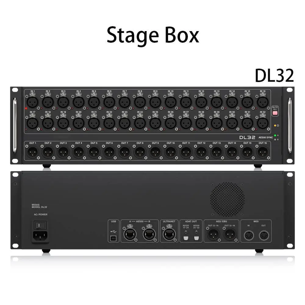Midas DL32 Stagebox 32 entradas / 16 Salidas