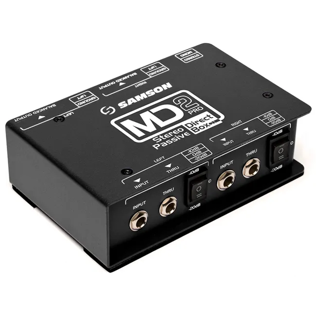 Caja directa pasiva estéreo Samson MD2PRO