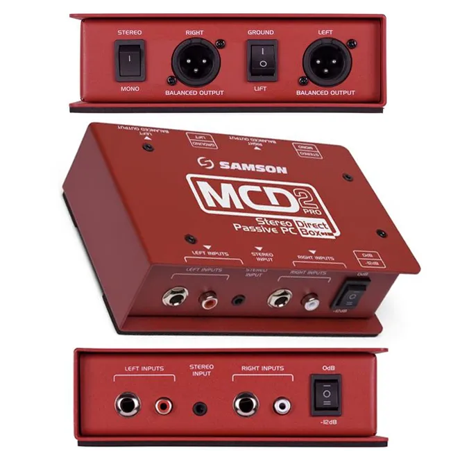Caja directa estéreo Samson MCD2PRO