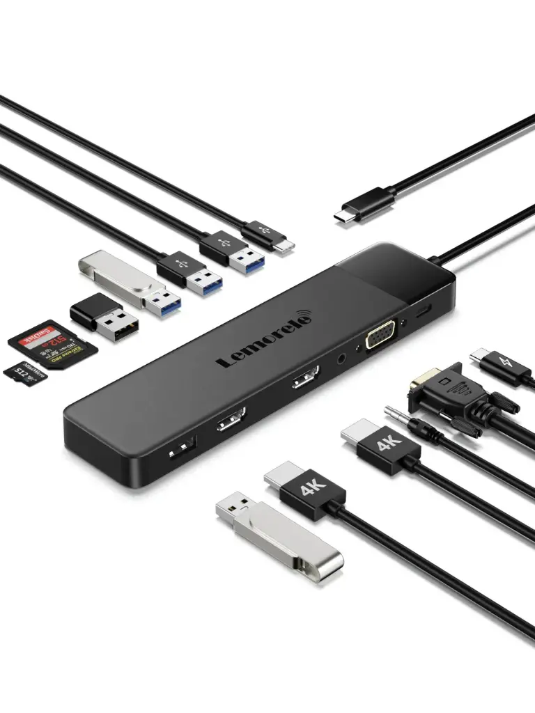 Lemorele TC200 Estación Docking USB-C 13 en 1