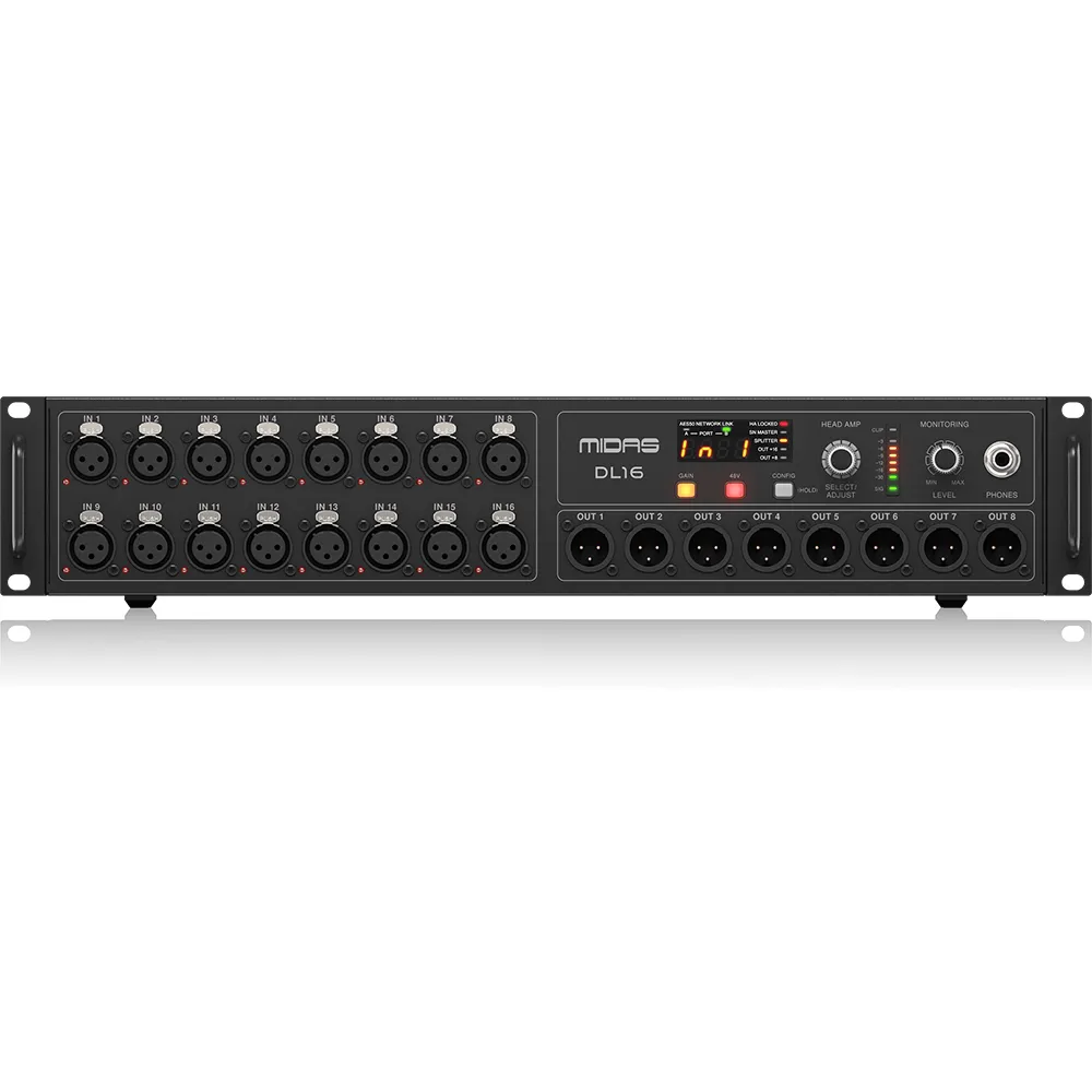 Consola Digital Rackeable MIDAS DL16 - ULTRANET y ADAT