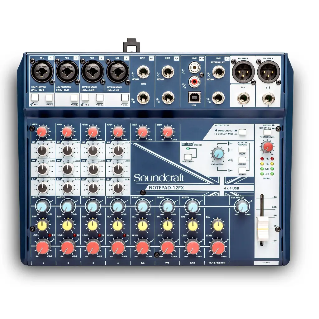 Mixer análogo Soundcraft Notepad 12 FX