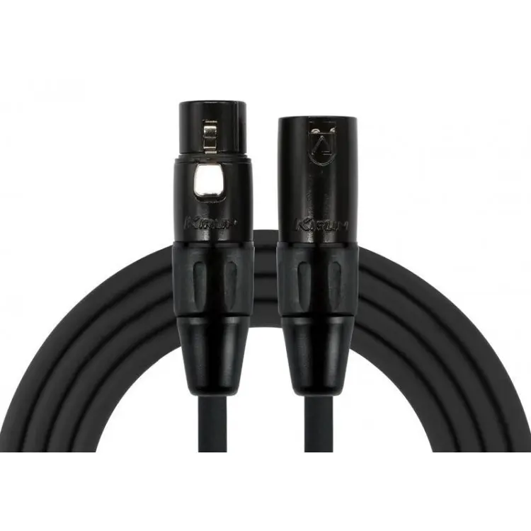 XLR Macho a XLR Hembra 3mts Negro KIRLIN