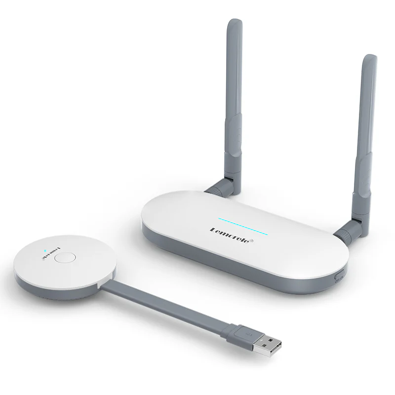 Lemorele G60 Transmisor Inalámbrico de Video Full HD 1080P 50 metros Desde Puerto USB a HDMI o VGA
