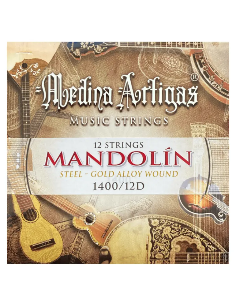 Encordado de Mandolina Set de 12 cuerdas Medina Artiga