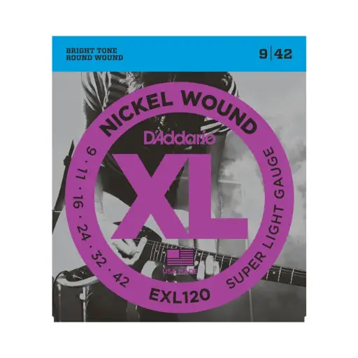 Cuerdas para guitarra eléctrica Daddario EXL120 .009-.042