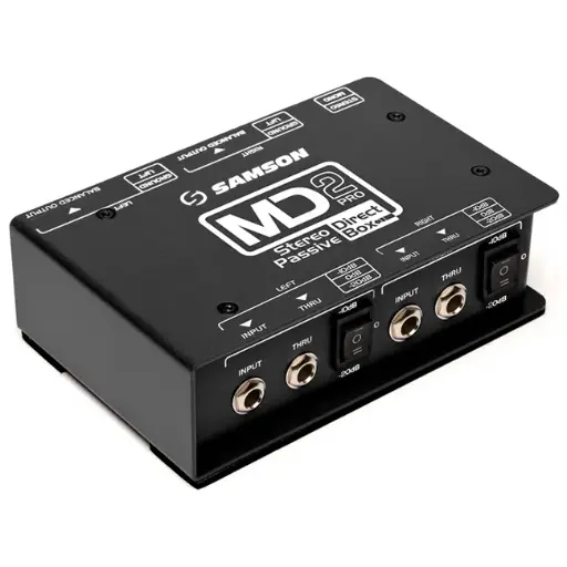 Caja directa pasiva estéreo Samson MD2PRO