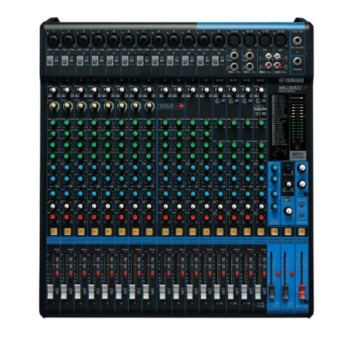 Mixer análogo de 20 canales con efectos y USB MG20XU – Yamaha