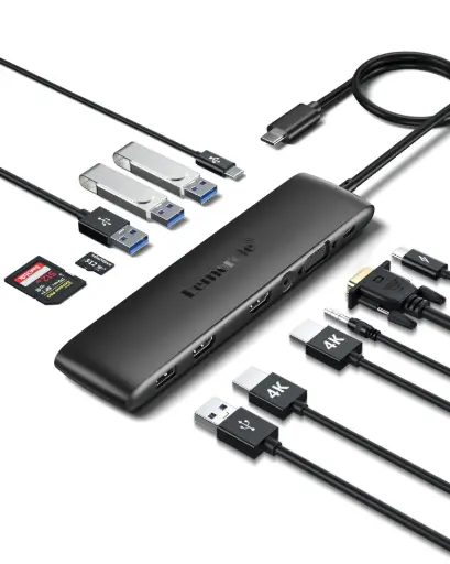 Lemorele TC97 – Estación Docking USB-C 12 en 1