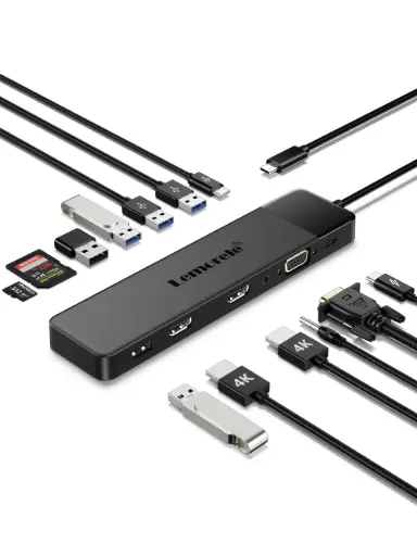 Lemorele TC200 Estación Docking USB-C 13 en 1