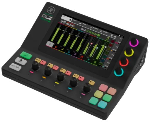 MEZCLADOR DIGITAL ADAPTATIVO COMPACTO PARA PODCASTING Y STREAMING DLZ CREATOR XS