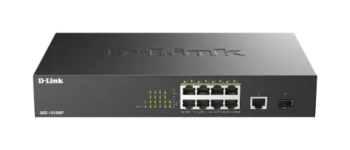 DGS-1010MP 10-PORT GIGABIT PoE SWITCH WITH 8 PoE PORTS 125W  