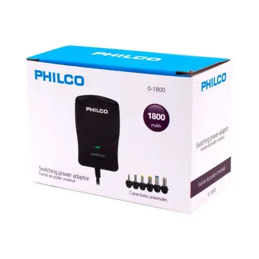 Fuente de poder universal Philco eliminador de pilas 1800mha