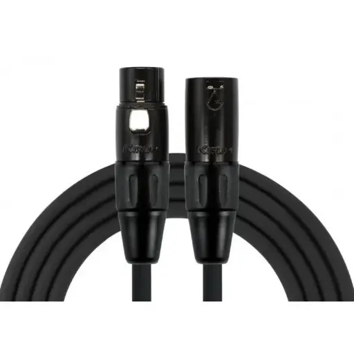 XLR Macho a XLR Hembra 15mts. Negro. Kirlin