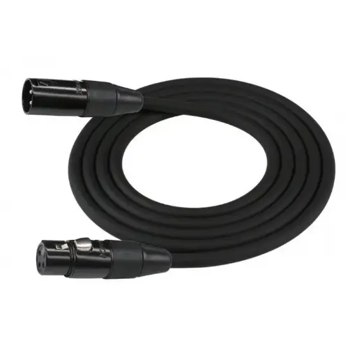 XLR Macho a XLR Hembra 10mts. Negro. Kirlin