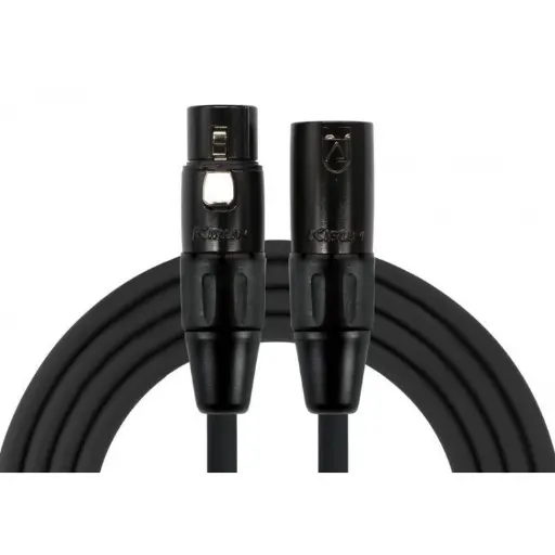 XLR Macho a XLR Hembra 3mts Negro KIRLIN