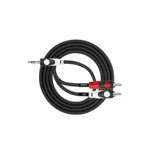 Cable 3,5 stereo a 2 plug RCA 3 metros. Kirlin
