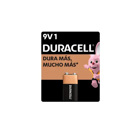 Batería alcalina Duracell blíster 9v
