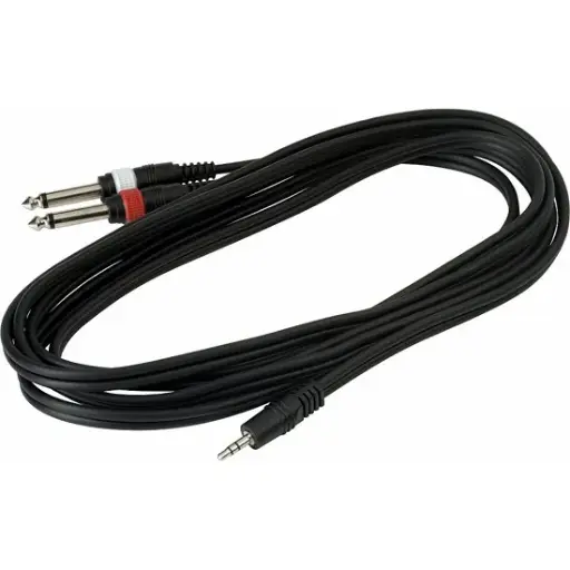 Cable Rockcable RCL20914D4 3 m - mini jack estéreo a jack 1/4 mono